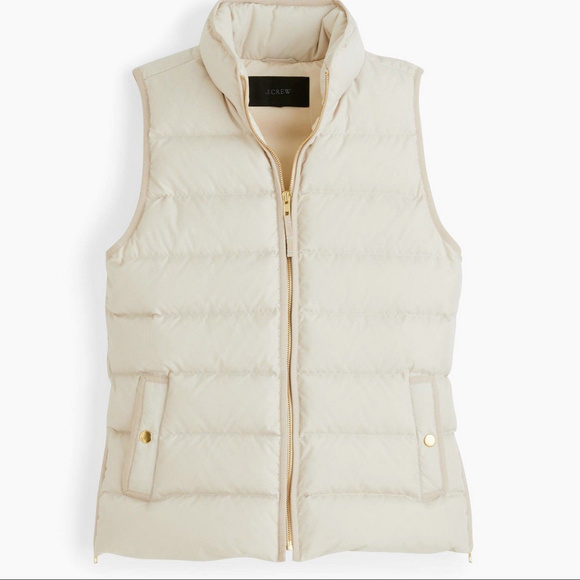 J. Crew Jackets & Blazers - 👑 J. Crew Mountain Puffer Vest in Bleached Sand